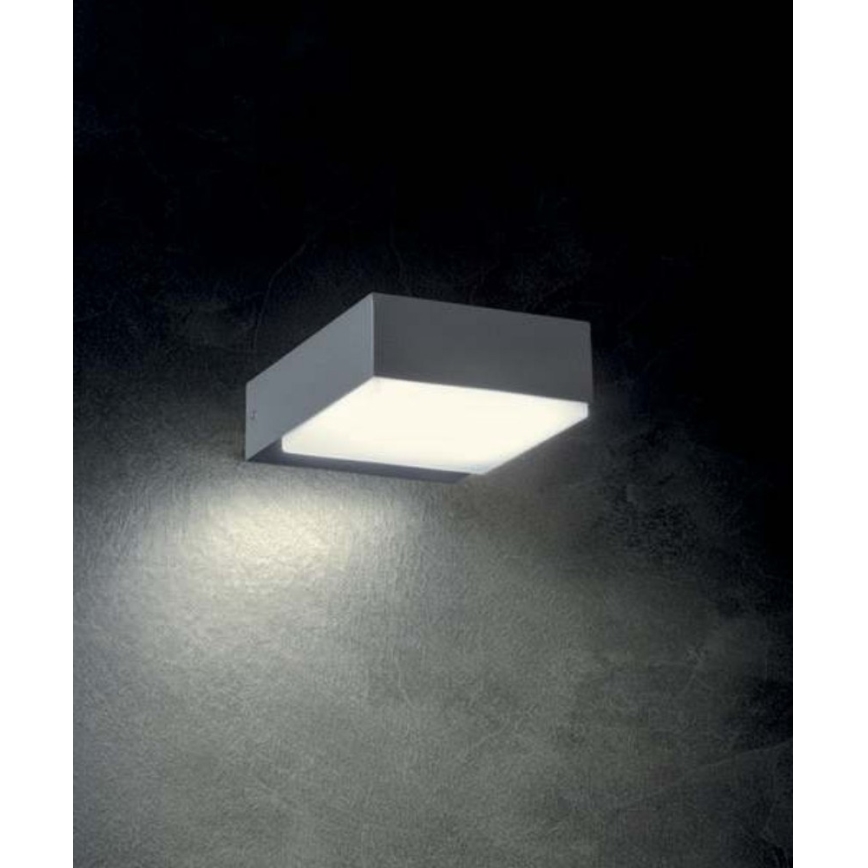 Redo 9560 - LED Outdoor Wall Light CUBE LED/7.5W/230V 3000K IP54 anthracite