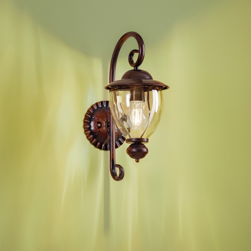 Redo 9600 - Outdoor wall light  MATERA 1xE27/42W/230V IP33