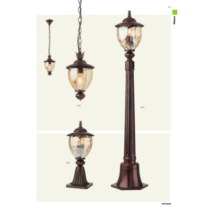 Redo 9632 - Outdoor chandelier on a chain MATERA 1xE27/42W/230V IP33