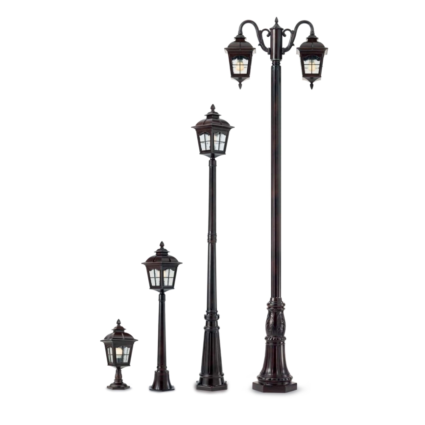 Redo 9652 - YORK Outdoor Lamp 1xE27/70W/230V IP44 Brown
