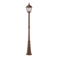 Redo 9662 - ESSEN Outdoor Lamp 1xE27/70W/230V 221,5 cm IP44 Brown/Patina