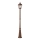 Redo 9662 - ESSEN Outdoor Lamp 1xE27/70W/230V 221,5 cm IP44 Brown/Patina