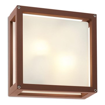 Redo 9893 - Outdoor wall light BRICK 2xE27/42W/230V IP54