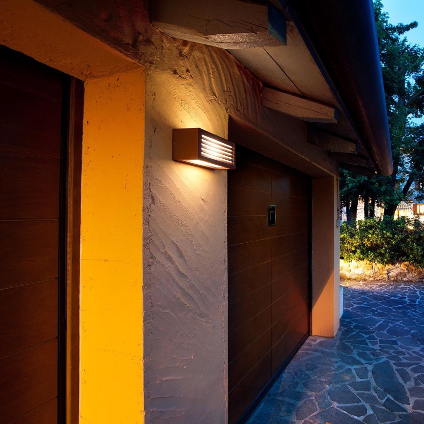 Redo 9898 - Outdoor wall light BRICK 1xE27/23W/230V IP54