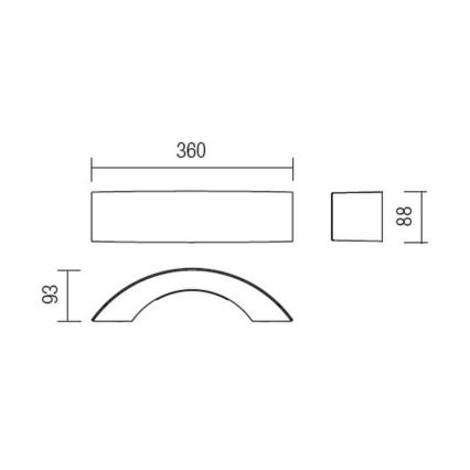 Redo 9903 - Outdoor LED wall light ECLIPSE 3xLED/3W/230V IP54
