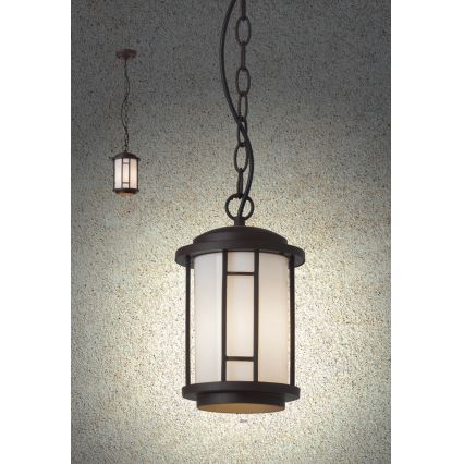 Redo 9956 - BRISTOL Outdoor Chain Pendant Light 1xE27/42W/230V IP23