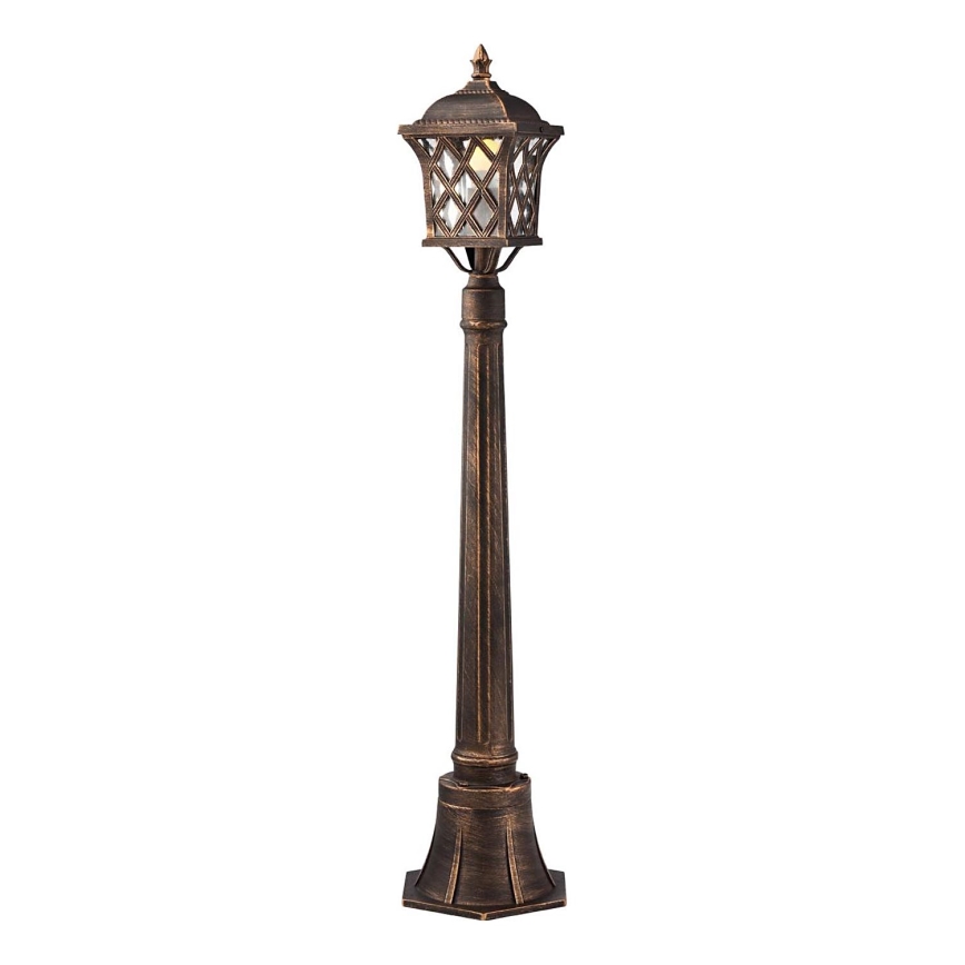Redo 9961 - Outdoor lamp BREMEN 1xE27/42W/230V IP23 gold/patina
