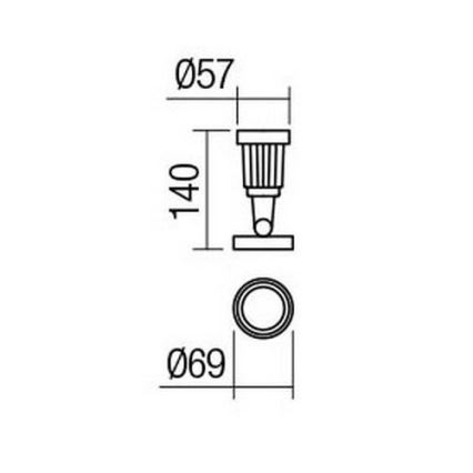 Redo 9997 - LED Outdoor lamp TIM LED/5W/230V 3000K IP65