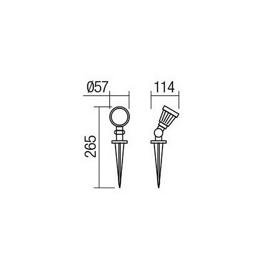 Redo 9998 - LED Outdoor lamp TIM LED/5W/230V 4000K IP65