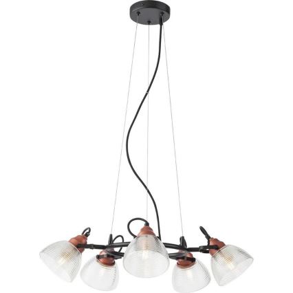 Redo A01-1451 - Replacement lampshade for chandelier and floor lamp RIDGE E27 clear