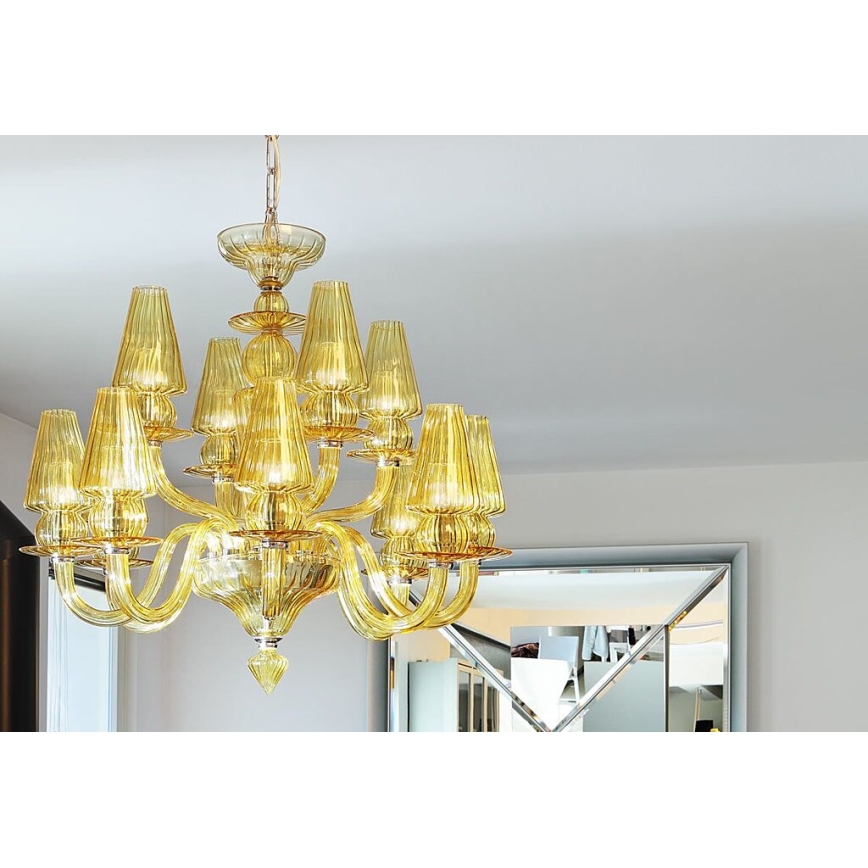 Redo IID C12 51 - Chandelier on a chain IDILLIO 12xG9/48W/230V
