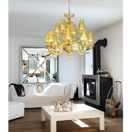 Redo IID C12 51 - Chandelier on a chain IDILLIO 12xG9/48W/230V