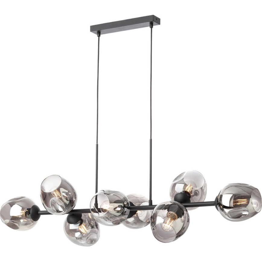 Redo - Replacement lampshade for lamp, chandelier PIERCE d. 15 cm black/smoky