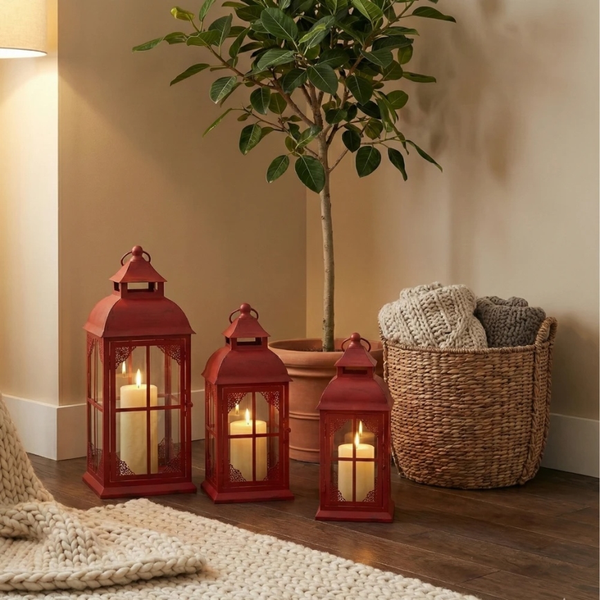 REDY Decorative Lantern 42 cm, Red