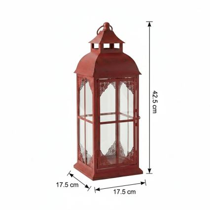 REDY Decorative Lantern 42 cm, Red