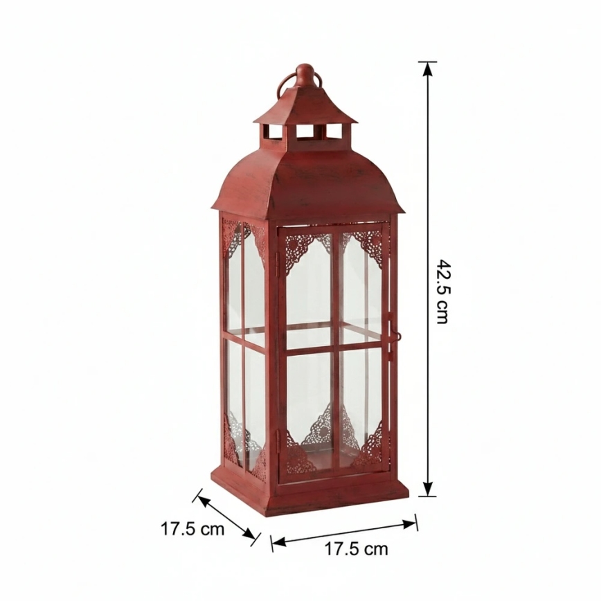 REDY Decorative Lantern 42 cm, Red