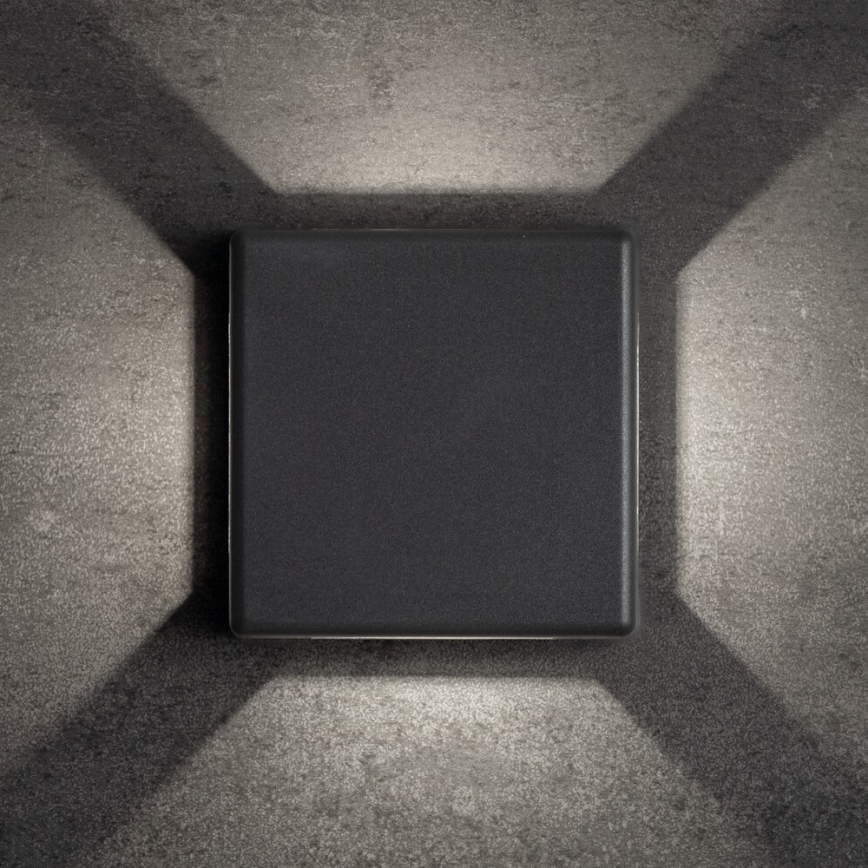 REFAZI LED Outdoor Wall Light, 6W, 230V, IP54, Anthracite