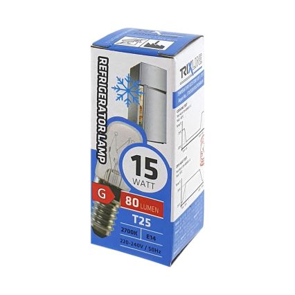 Refrigerator bulb T25 E14/15W/230V 2700K