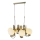 REGGIO cable-suspended chandelier 6xE27/40W/230V, gold