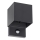 REKA LED/7W/230V IP54 Outdoor Wall Light with Motion and Dusk Sensor, Anthracite, Square