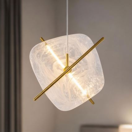 RELAX LED Cable Chandelier 15W/230V Gold/White
