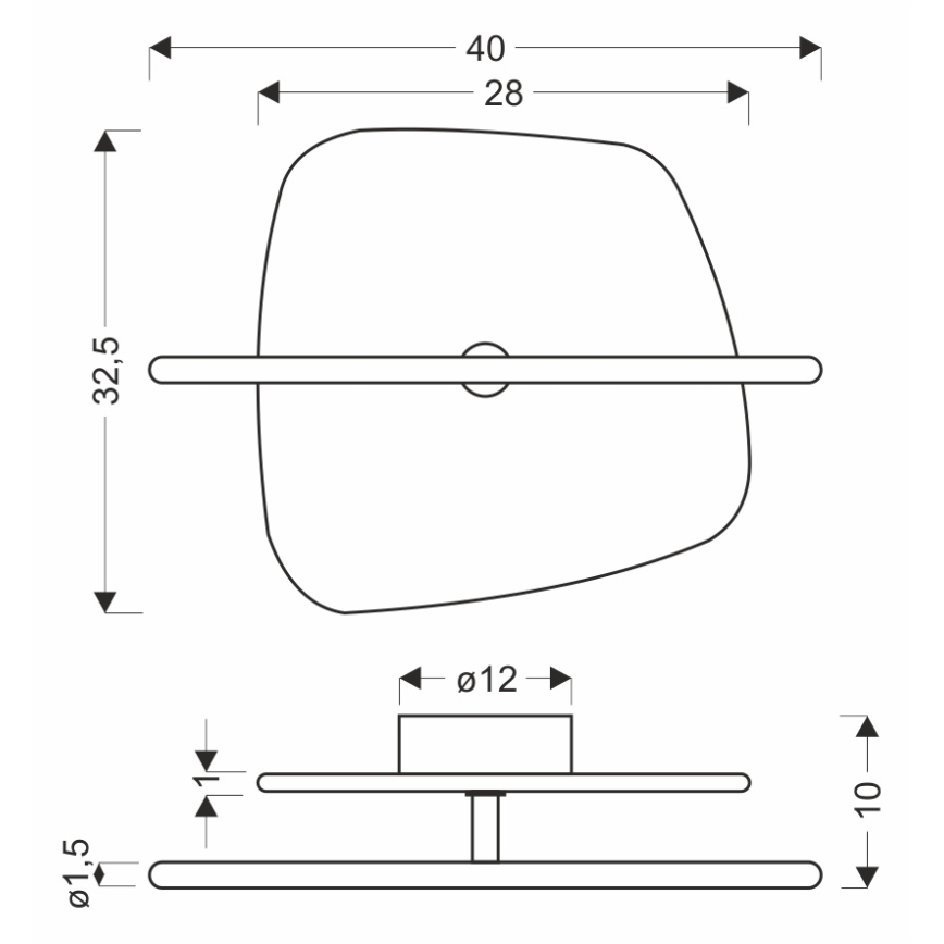 RELAX LED Wall Light, 5W/230V, Gold/White