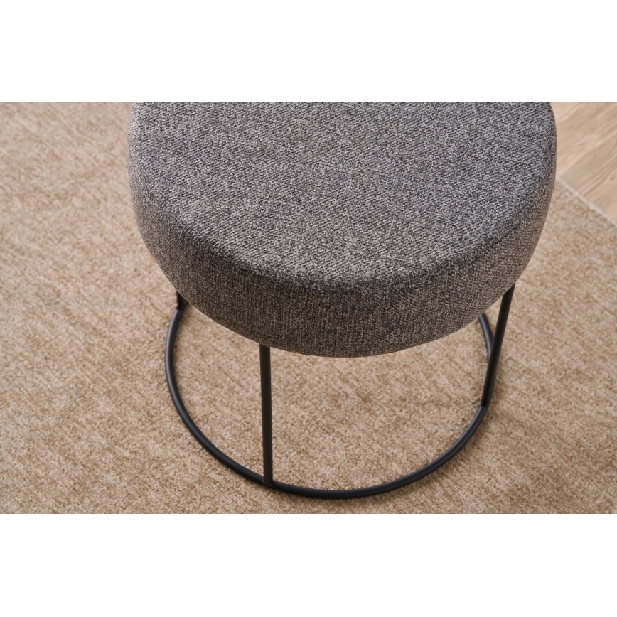 RELO Ottoman, Ø 40 cm, Anthracite