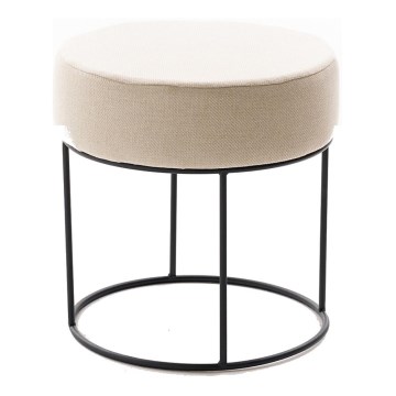 RELO Ottoman, Ø 40 cm, Cream