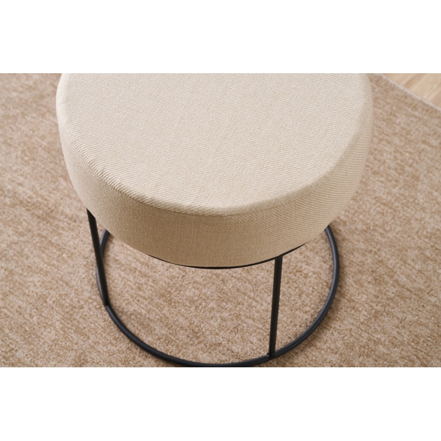 RELO Ottoman, Ø 40 cm, Cream