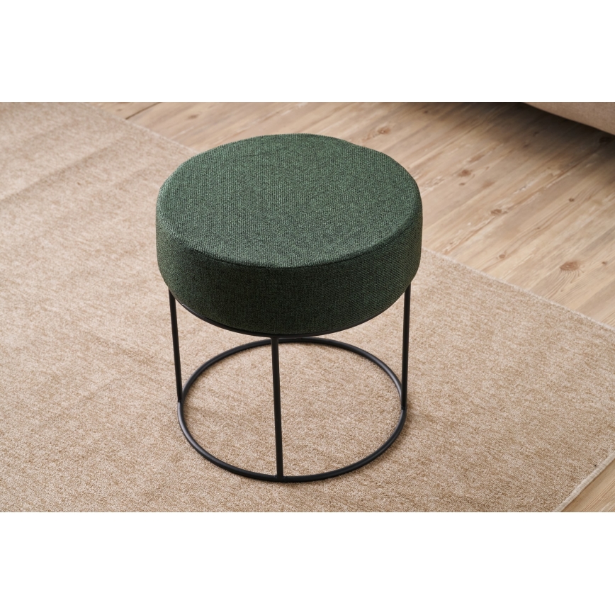 RELO Ottoman, Ø 40 cm, Green