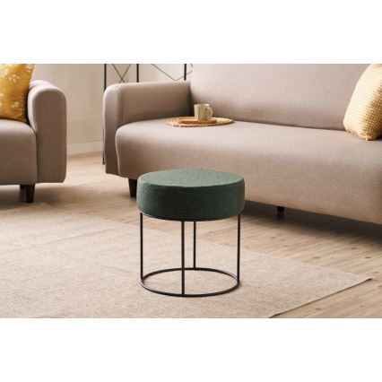 RELO Ottoman, Ø 40 cm, Green
