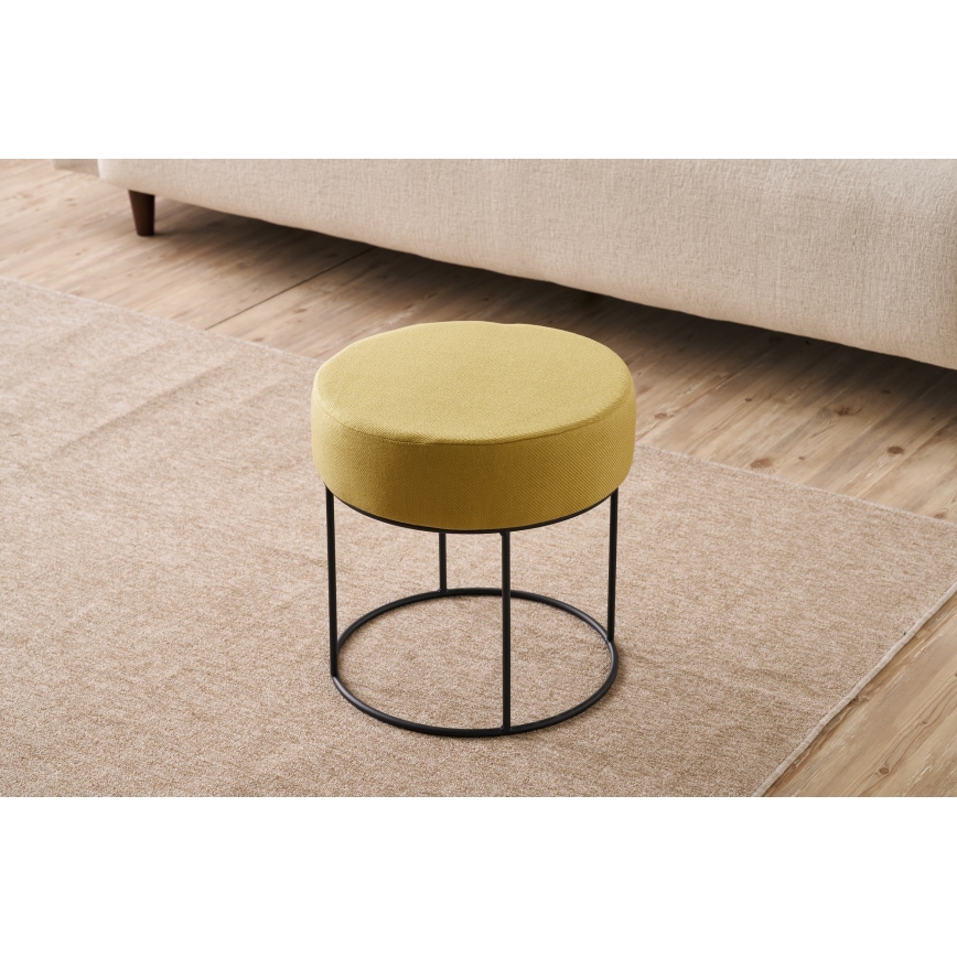 RELO ottoman Ø 40 cm, yellow
