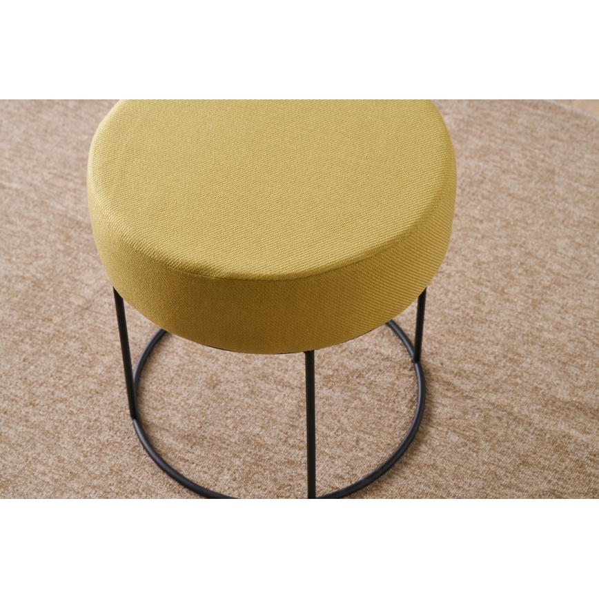 RELO ottoman Ø 40 cm, yellow