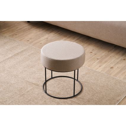 RELO Round Ottoman Ø 40 cm, Beige