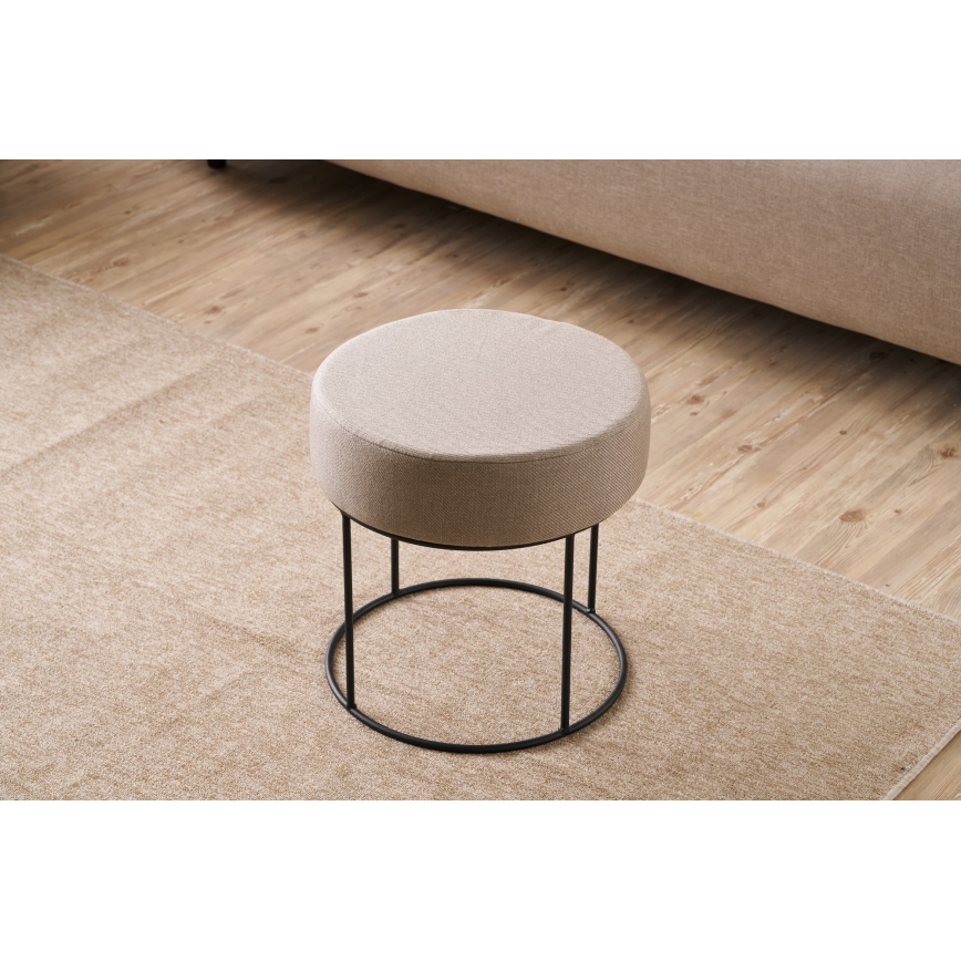 RELO Round Ottoman Ø 40 cm, Beige