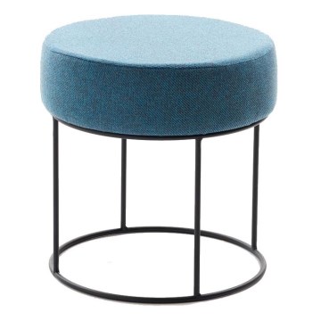 RELO Round Ottoman Ø 40 cm, Blue