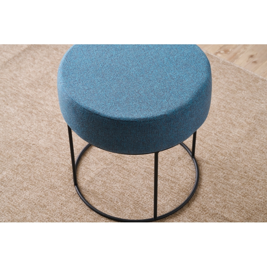 RELO Round Ottoman Ø 40 cm, Blue