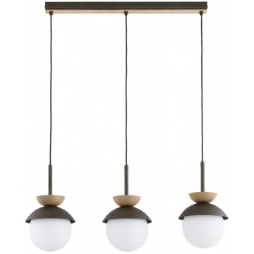 REMKE Cable Pendant Light, 3xE14/10W/230V, Brown