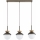 REMKE Cable Pendant Light, 3xE14/10W/230V, Brown