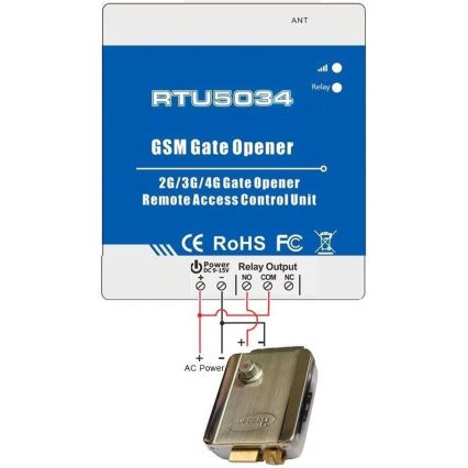 Remote control for opening a gate