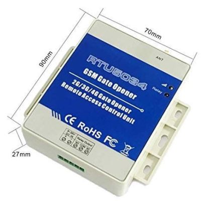Remote control for opening a gate
