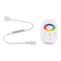 Remote control for RGBW LED strips 12-24V 2,4GHz 2xAAA + controller