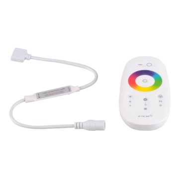 Remote control for RGBW LED strips 12-24V 2,4GHz 2xAAA + controller
