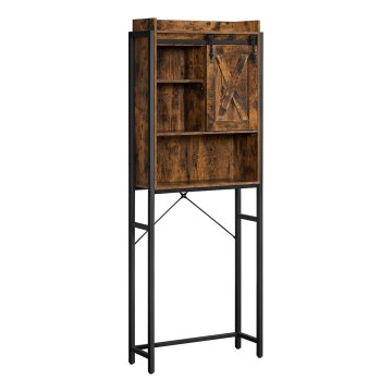 RENARO Bathroom Shelf Brown/Black