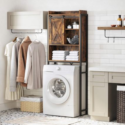 RENARO Bathroom Shelf Brown/Black