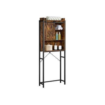 RENARO Bathroom Shelf Brown/Black