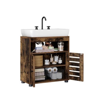 RENE Brown Bathroom Cabinet