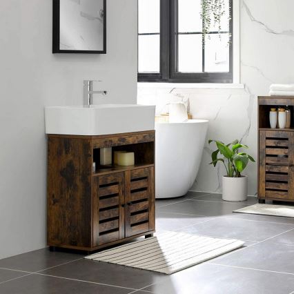 RENE Brown Bathroom Cabinet