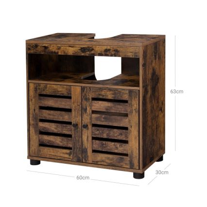 RENE Brown Bathroom Cabinet