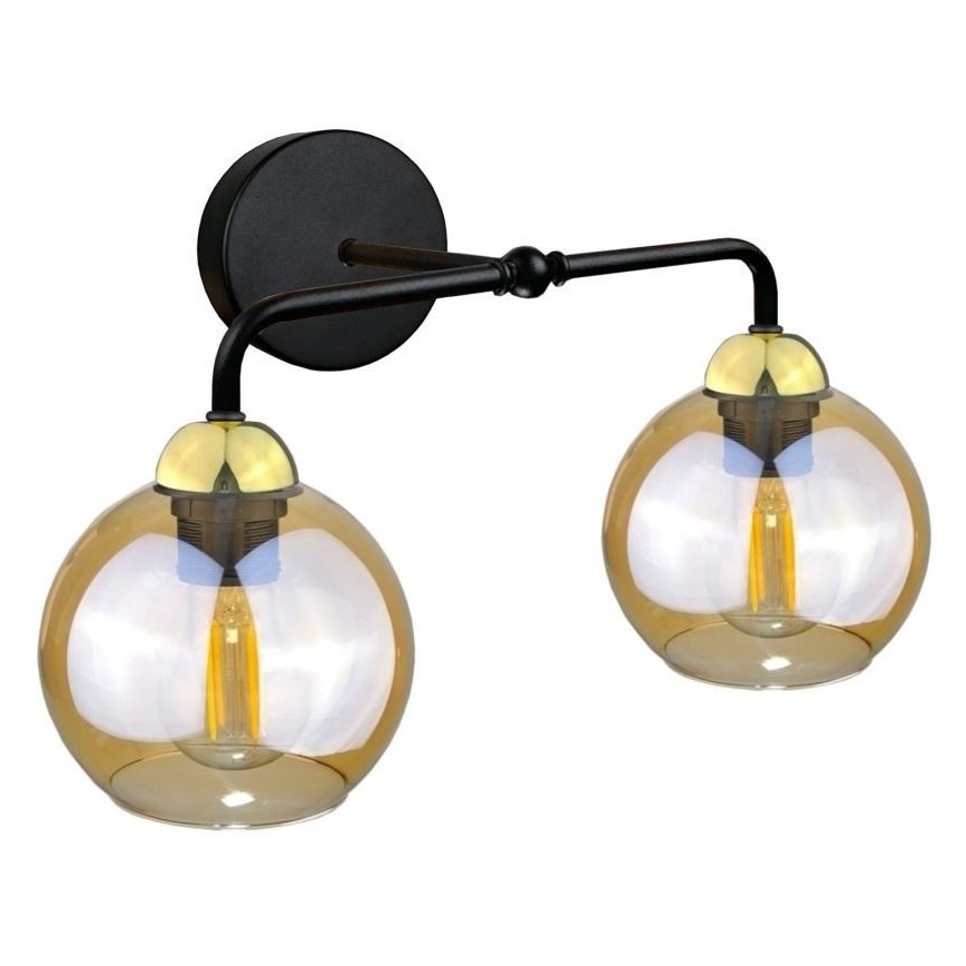 Replacement glass for wall light AMBER - brown smoky